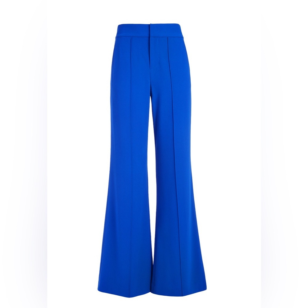 Alice + Olivia Dylan High Waisted Pant In Ultra Marine
